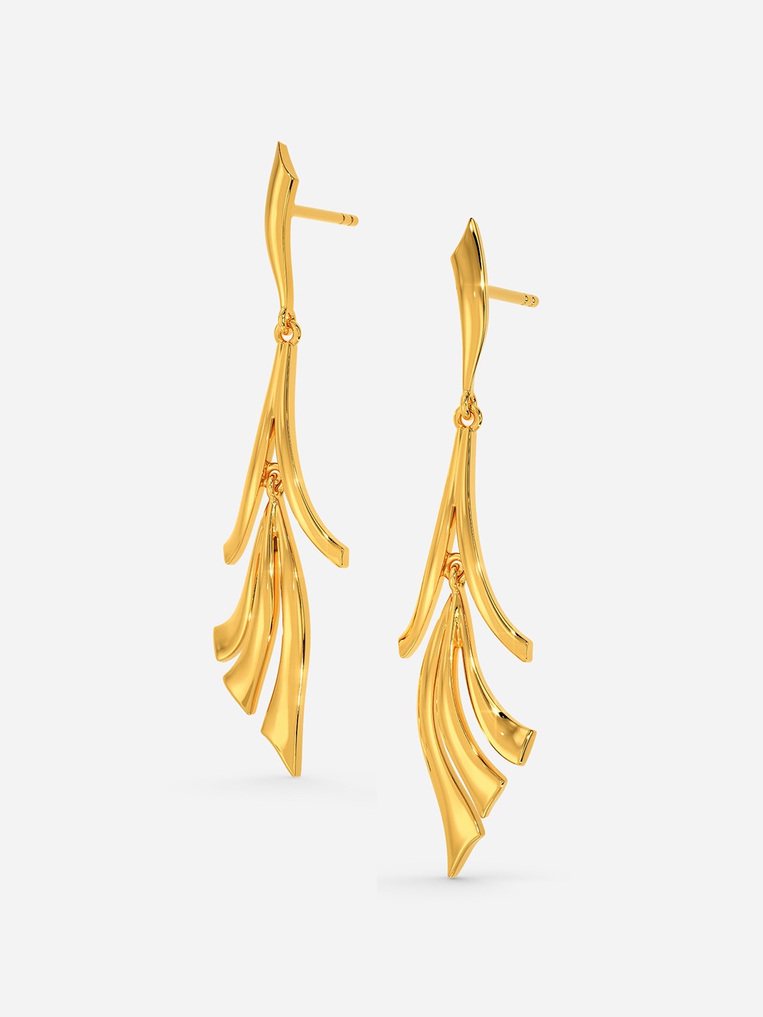 

MELORRA Mythical Ocean 18KT Gold Dangle Earrings-4.52gm