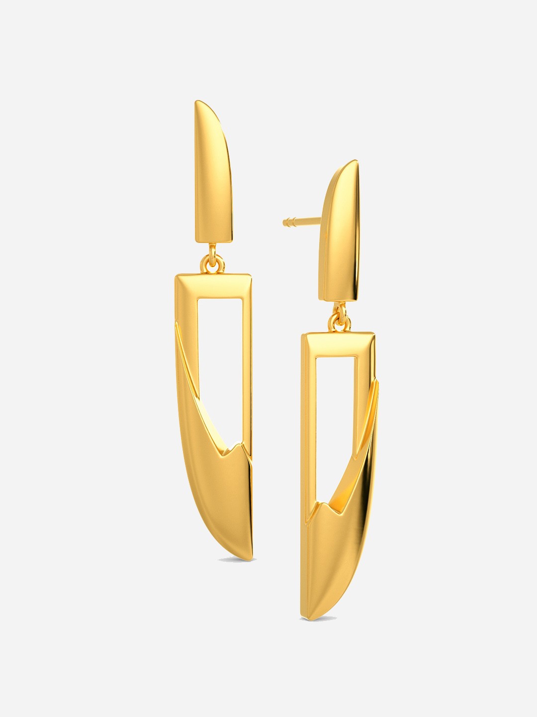 

MELORRA Sassy Stills 18KT Gold Drop Earrings - 4.74 gm
