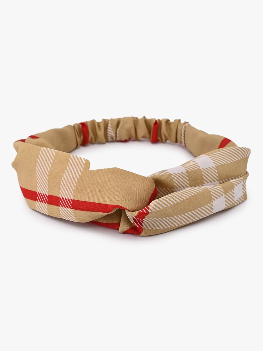 

BuckleUp Girls Printed Hairband, Beige