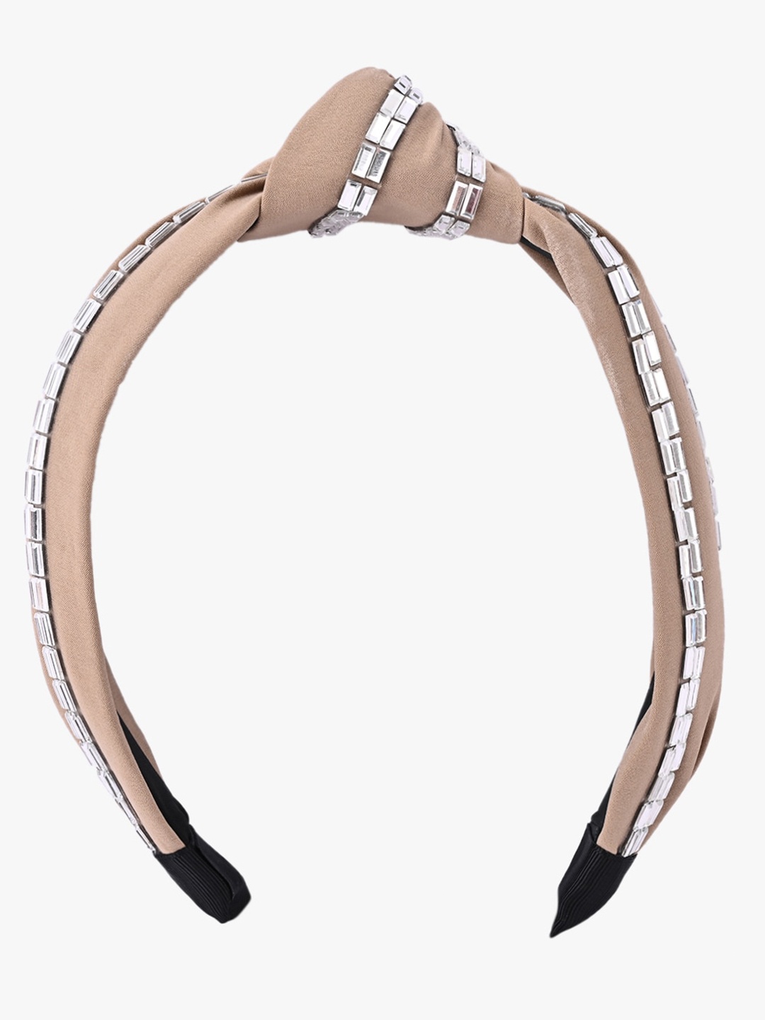 

BuckleUp Girls Printed Hairband, Beige