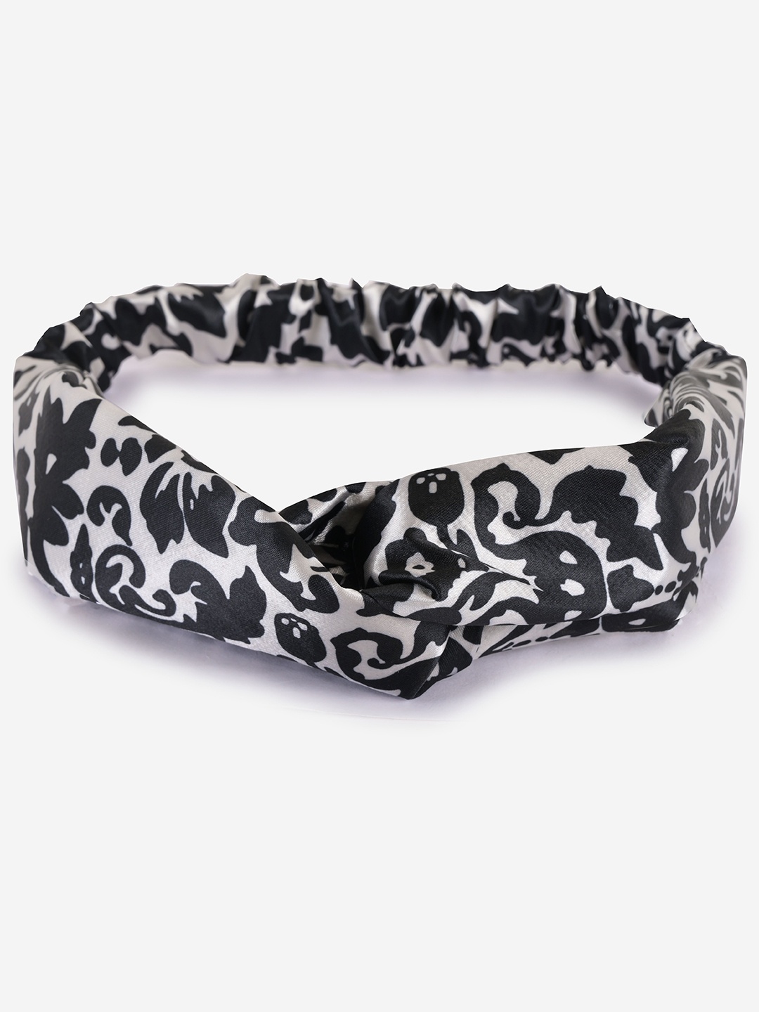 

BuckleUp Girls Printed Strechable Hairband, Grey