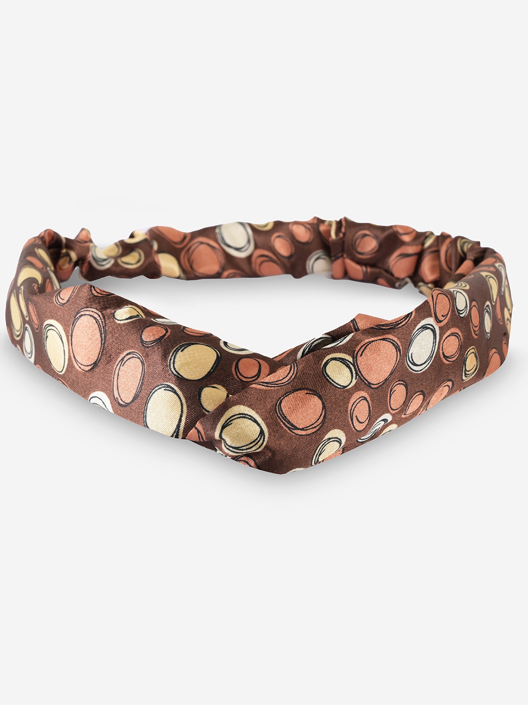 

BuckleUp Girls Printed Hairband, Brown