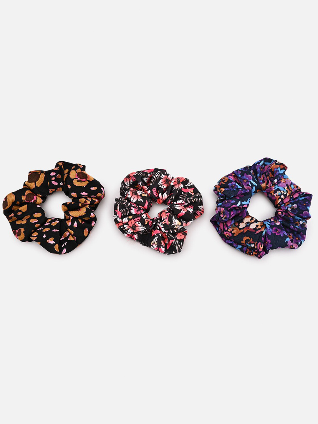 

BuckleUp Girls Pack of 3 Ponytail Holders, Black