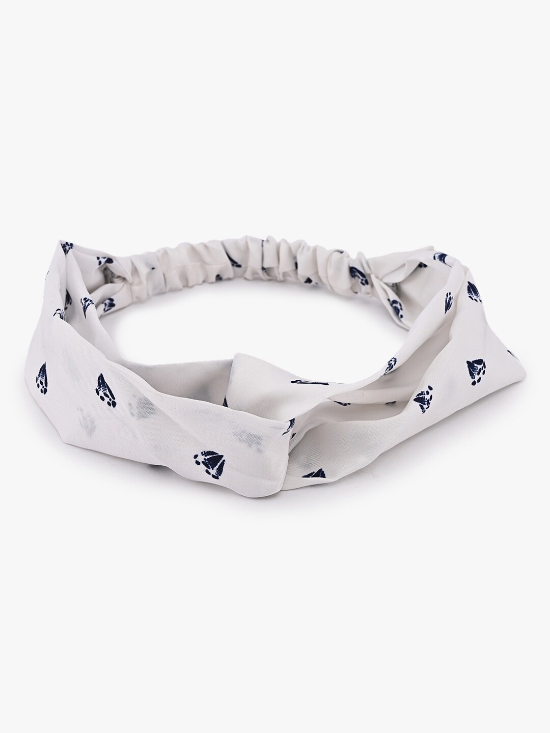

BuckleUp Girls Printed Hairband, White