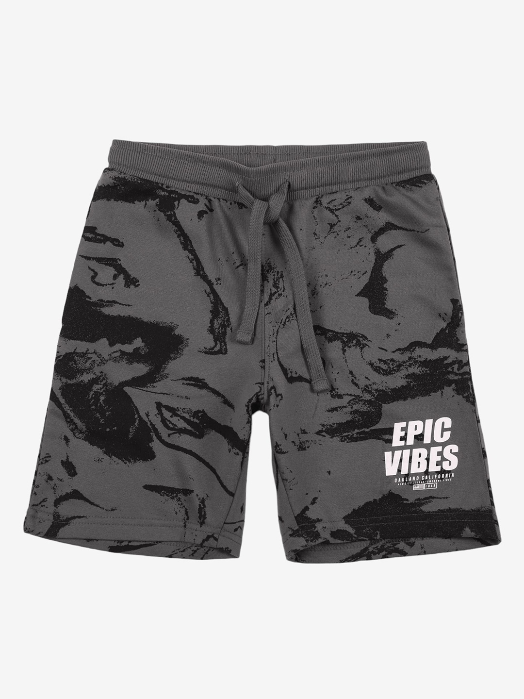 

Alan Jones Boys Mid-Rise Printed Outdoor Shorts, Grey