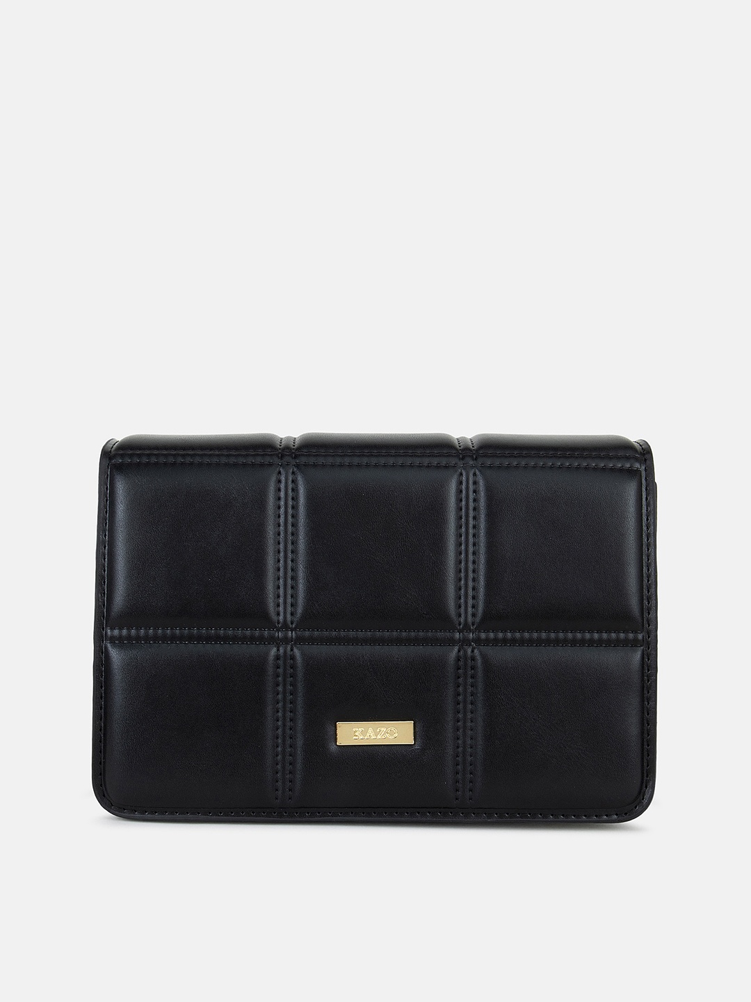 

Kazo PU Structured Satchel with Tasselled, Black