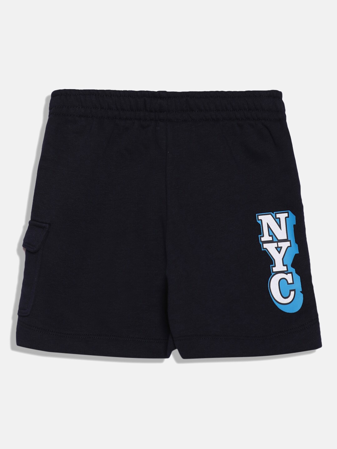 

Tommy Hilfiger Boys Mid-Rise Sports Shorts, Navy blue