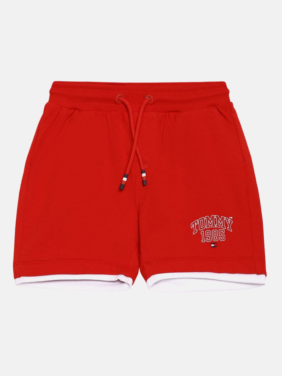 

Tommy Hilfiger Boys Mid-Rise Shorts, Red