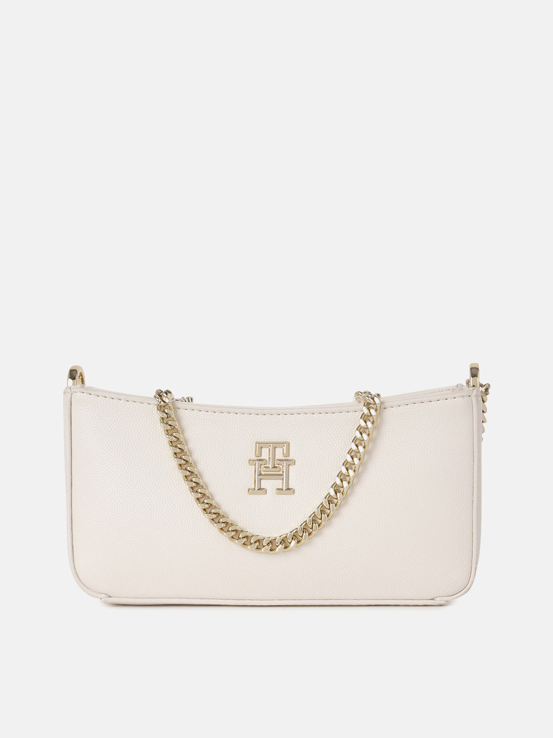 

Tommy Hilfiger Chain Strap Structured Sling Bag, Beige