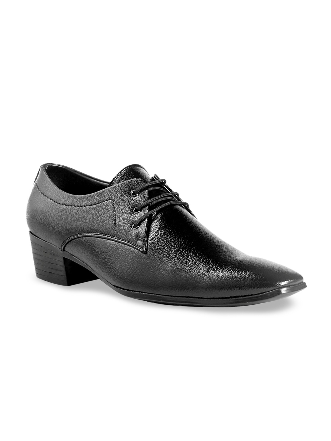 

Bxxy Men Block Heel Height Increasing Formal Derbys, Black