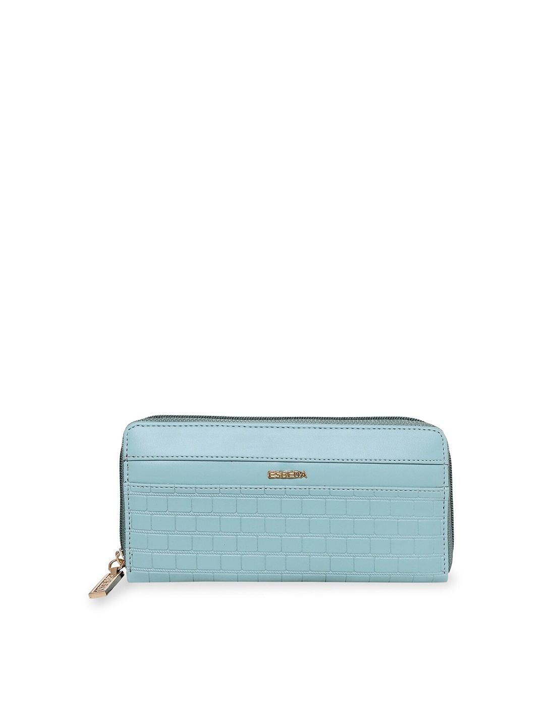 

ESBEDA Women Textured PU Zip Around Wallet, Blue