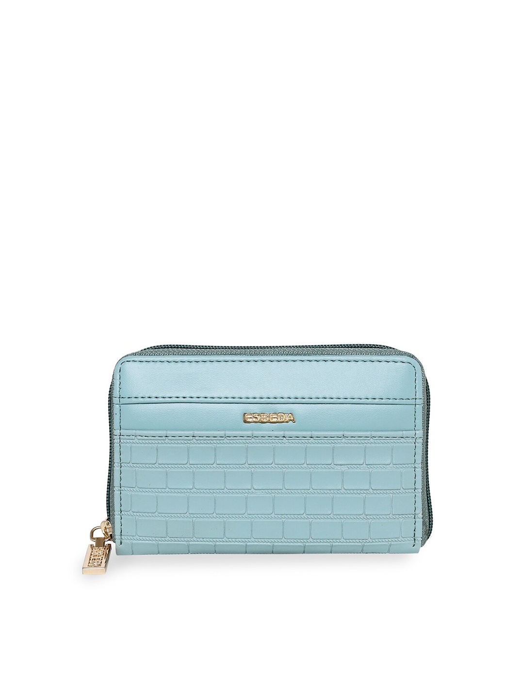 

ESBEDA Women Textured PU Zip Around Wallet, Blue