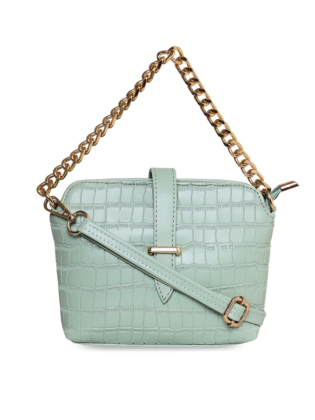 

ESBEDA Textured Structured Sling Bag With Quilted, Green