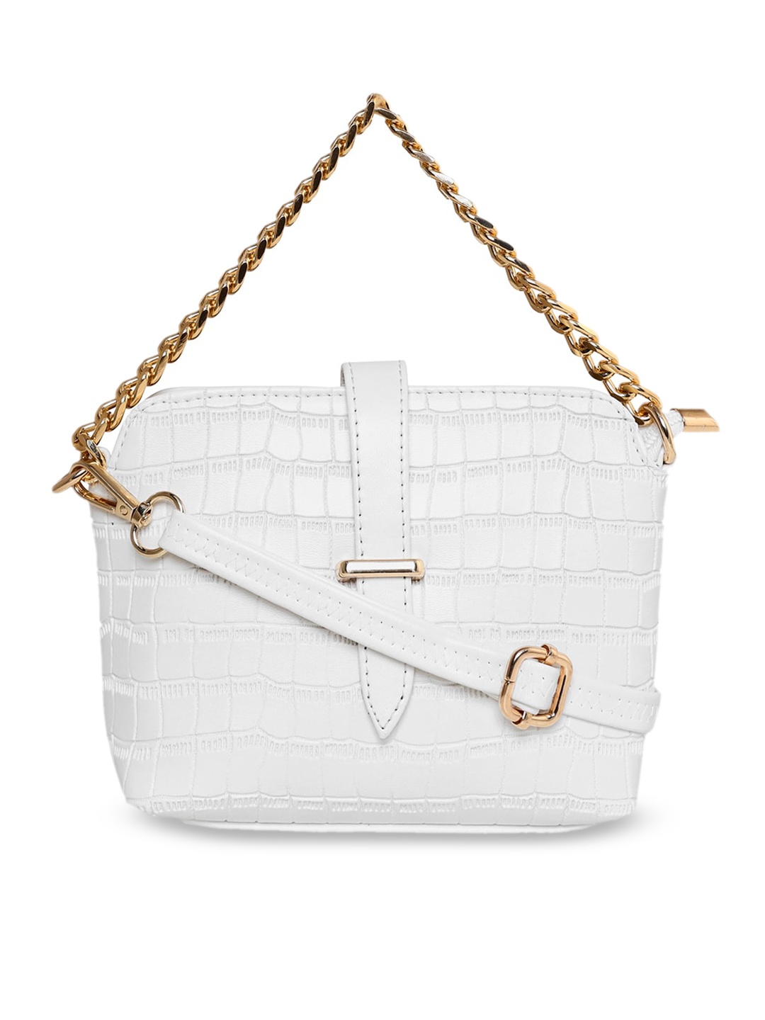 

ESBEDA Animal PU Structured Sling Bag, White
