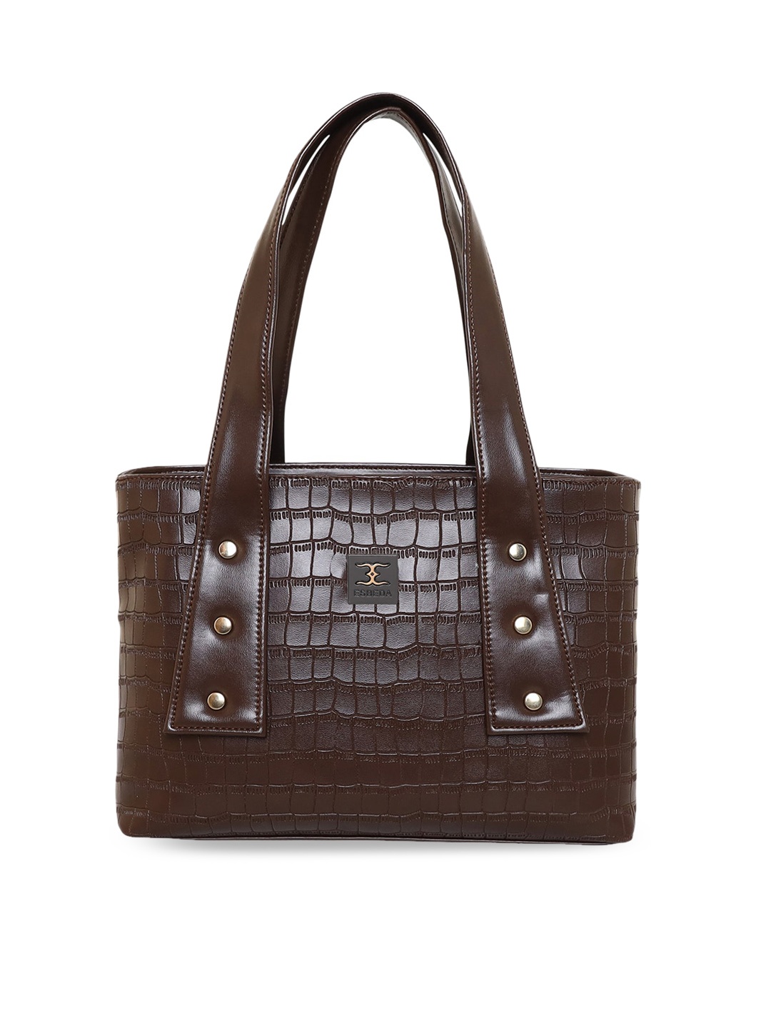 

ESBEDA Textured Structured Shoulder Bag, Brown