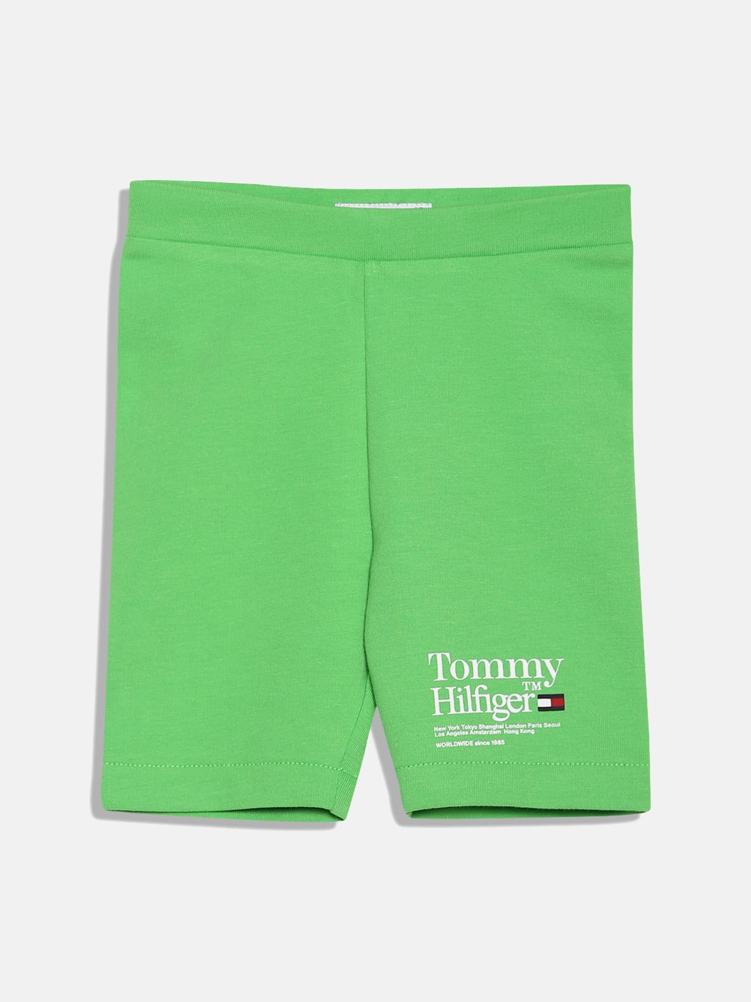 

Tommy Hilfiger Girls Mid-Rise Sports Shorts, Green