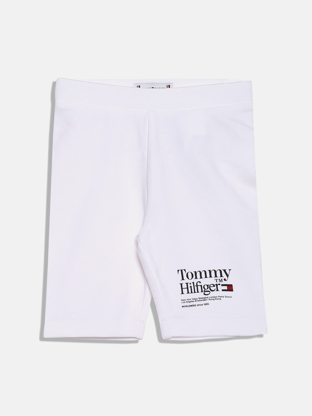 

Tommy Hilfiger Girls Mid-Rise Shorts, White