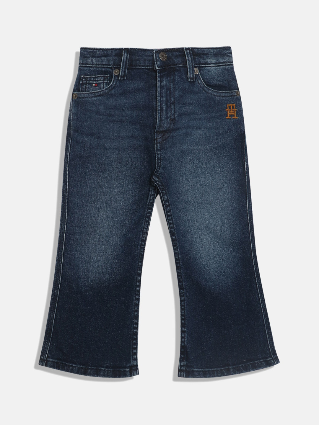 

Tommy Hilfiger Girls Bootcut Mid-Rise Light Fade Jeans, Blue