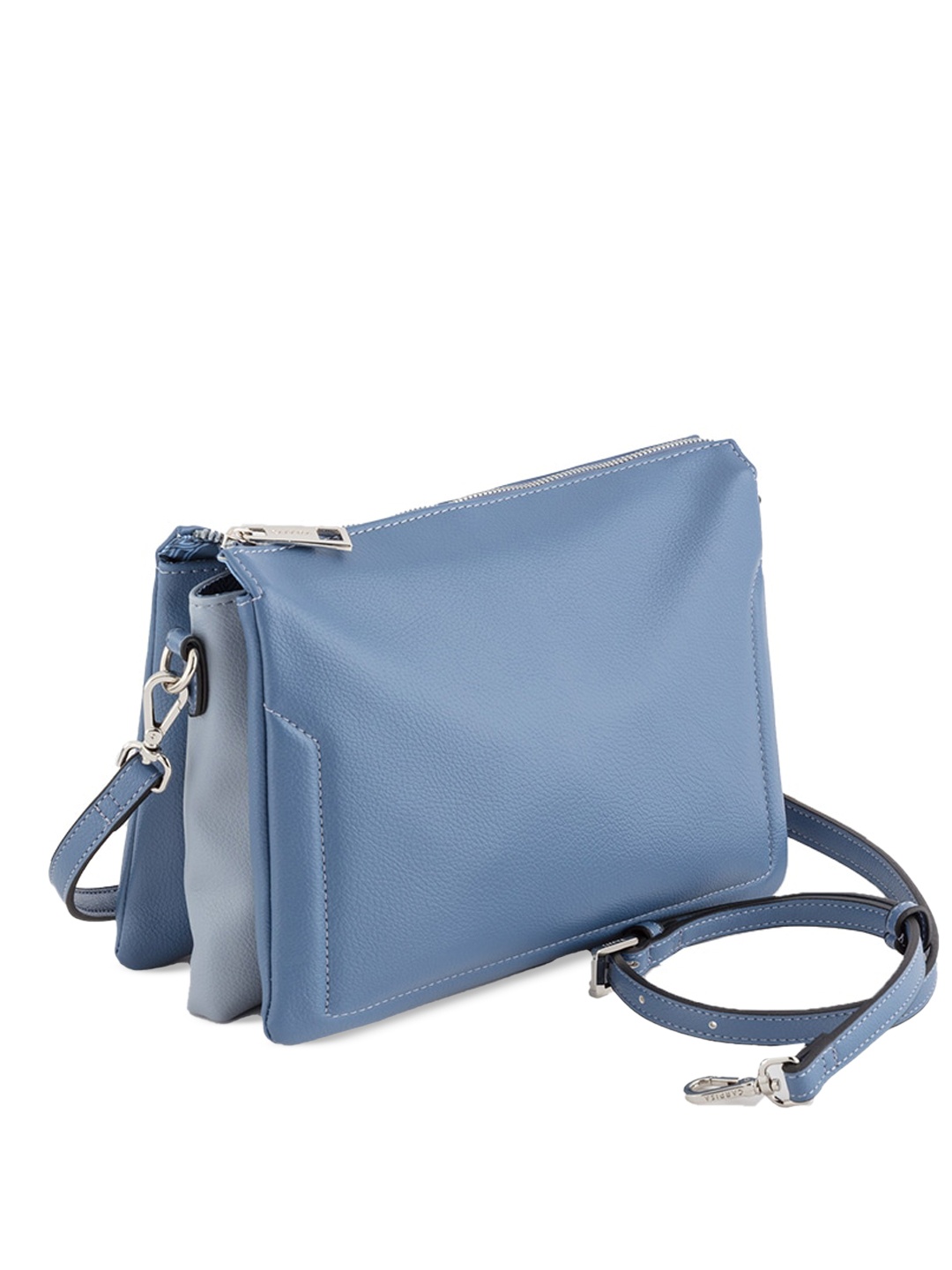 

CARPISA Water Resistant Structured Sling Bag, Blue