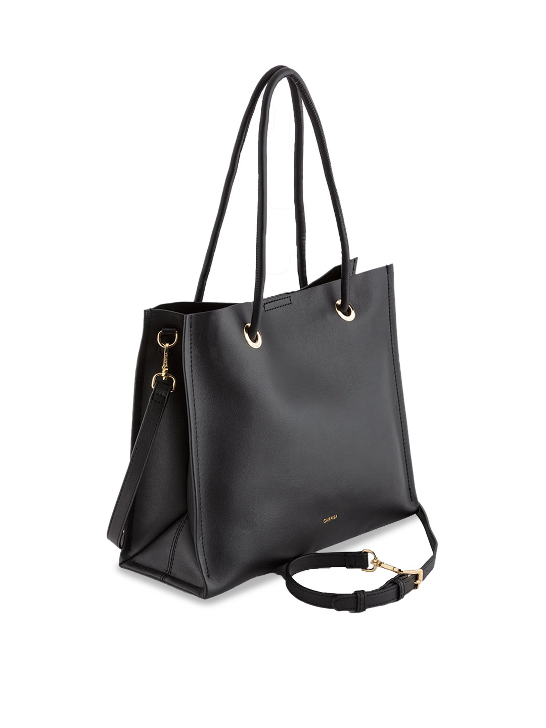 

CARPISA Water Resistant Structured Handheld Bag, Black