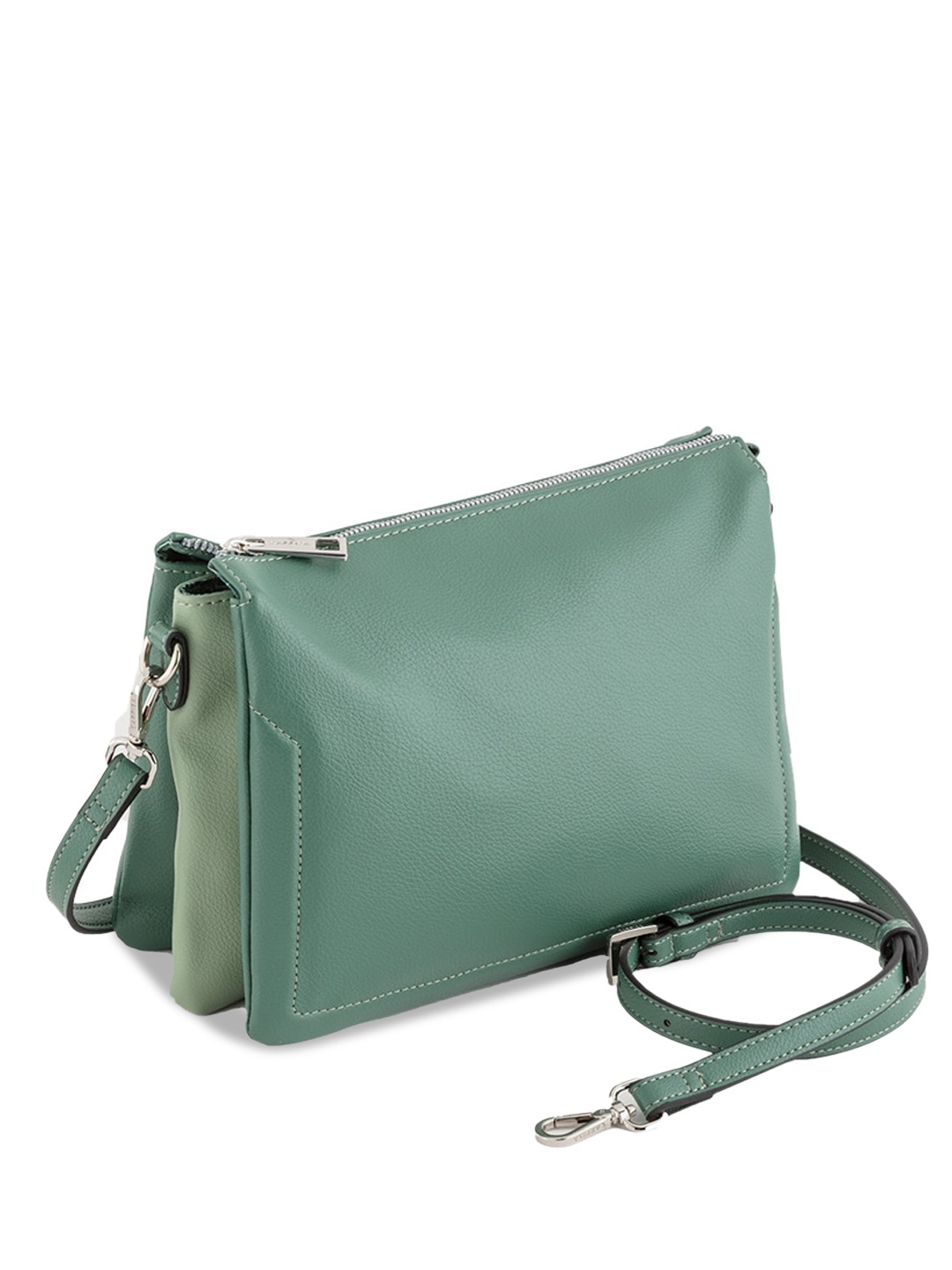 

CARPISA Structured Sling Bag with Tasselled, Green