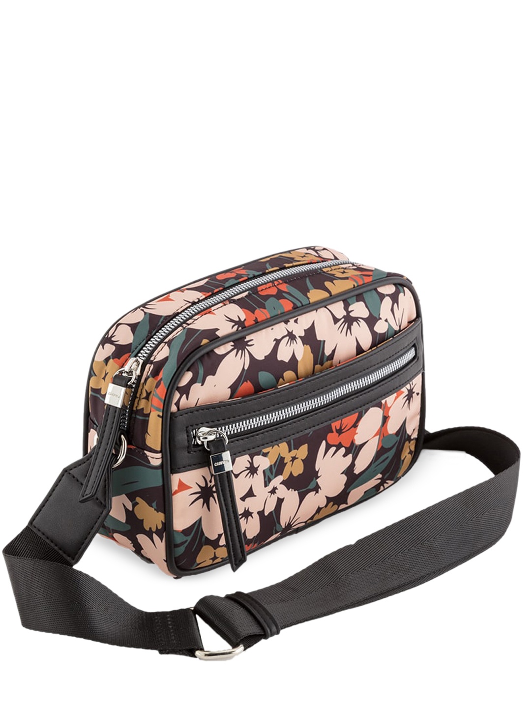 

CARPISA Women Floral Printed Sling Bag, Peach