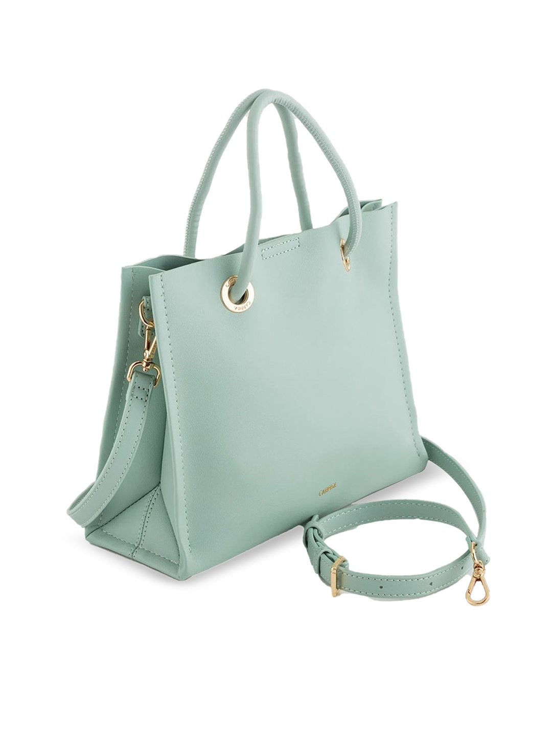 

CARPISA Water Resistant Structured Handheld Bag, Green