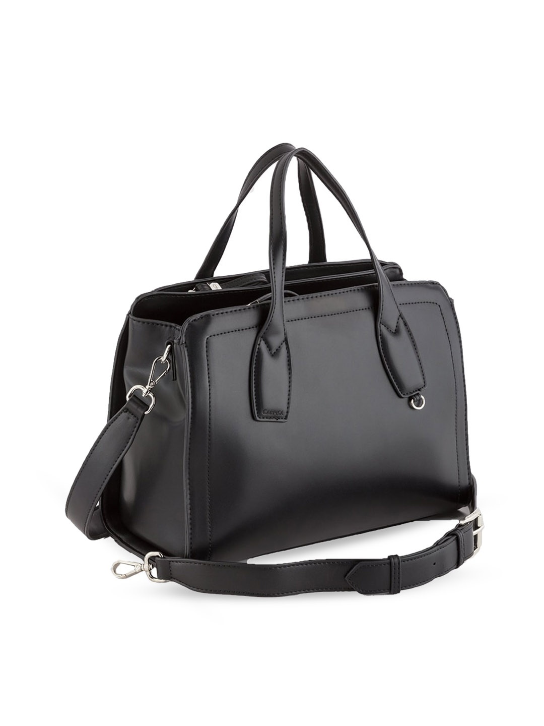 

CARPISA Structured Handheld Bag, Black