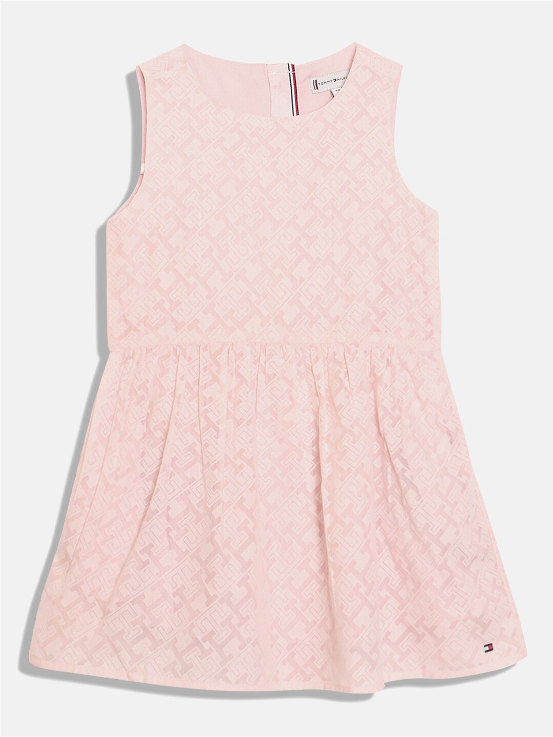 

Tommy Hilfiger Girls Typography Printed Fit & Flare Dress, Pink