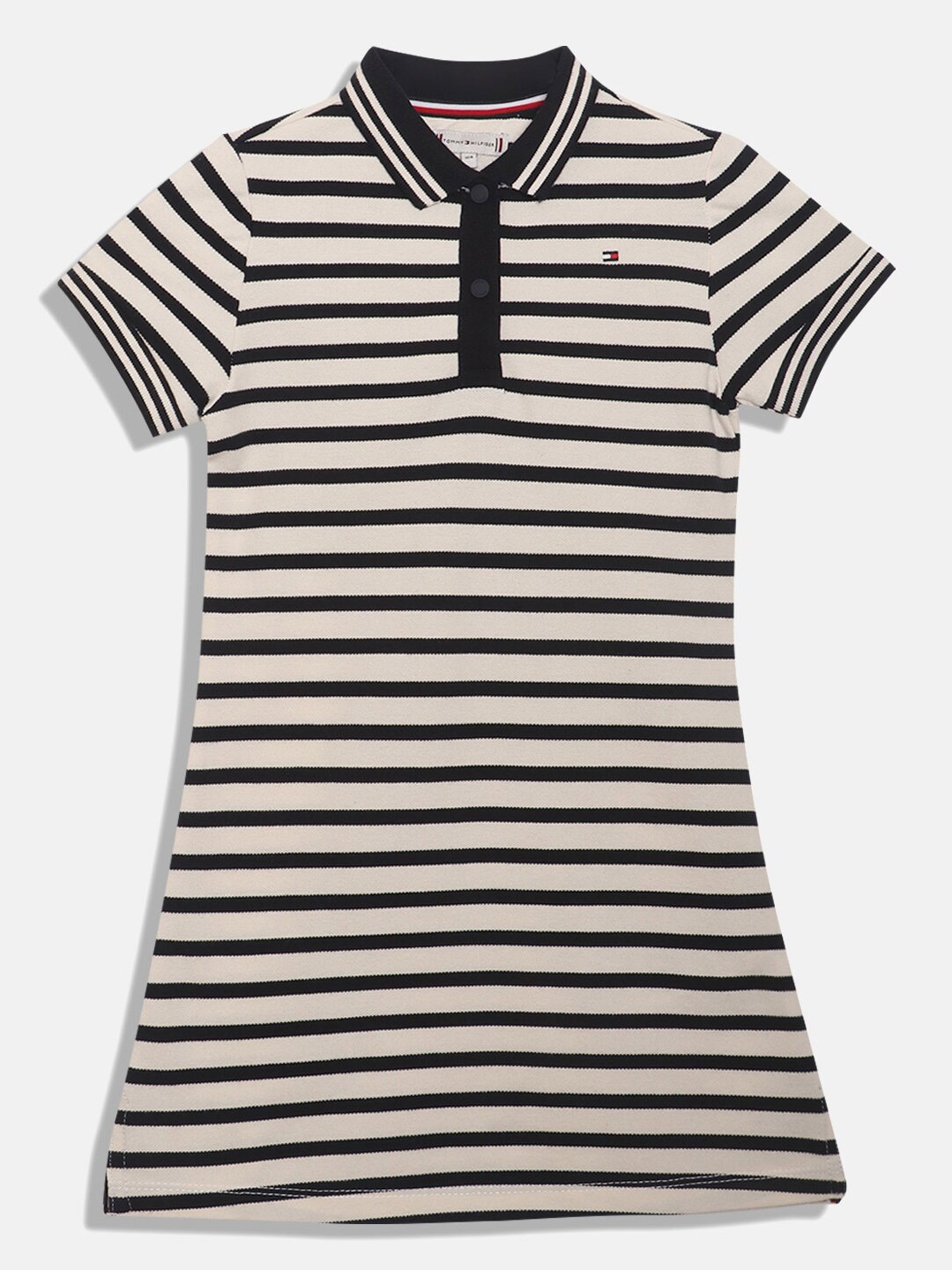 

Tommy Hilfiger Gils Striped T-Shirt Dress, Beige