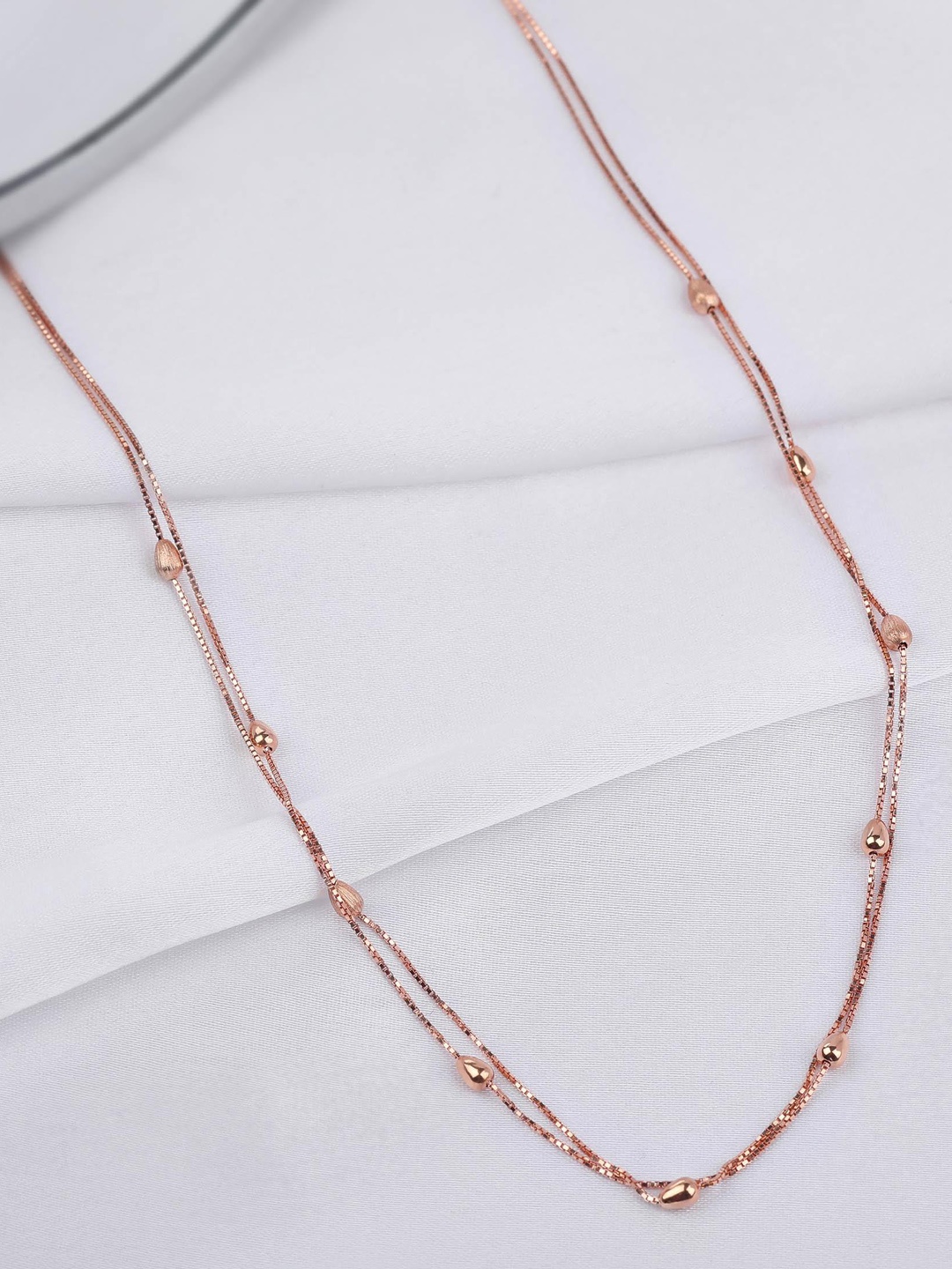 

CANDERE A KALYAN JEWELLERS COMPANY 18KT BIS Hallmark Rose Gold Chain-7.45 gm