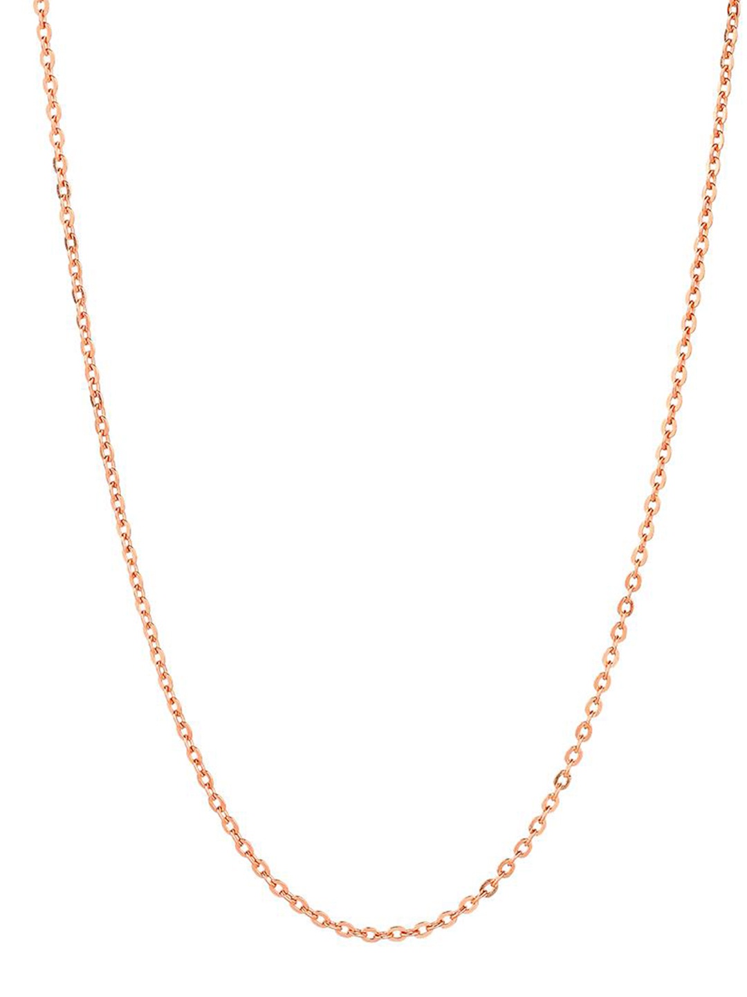 

CANDERE A KALYAN JEWELLERS COMPANY 18KT Rose Gold BIS Hallmark Chain-1.41 gm