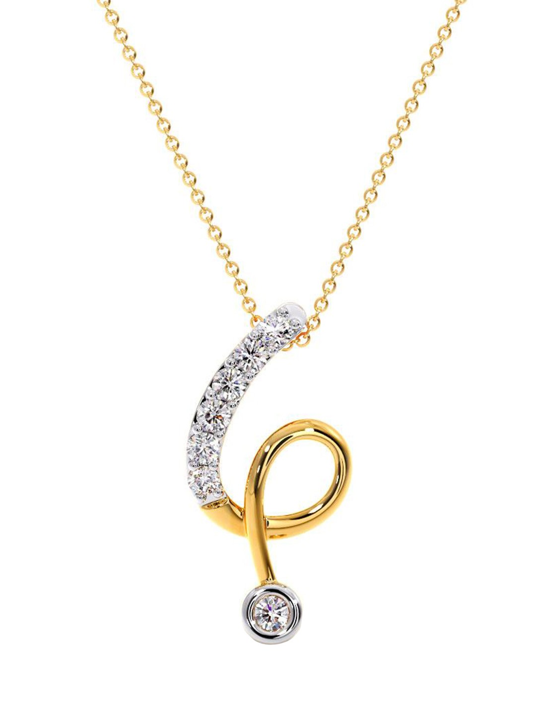 

CANDERE A KALYAN JEWELLERS COMPANY 18KT Gold Diamond-Studded Pendant - 0.55 gm