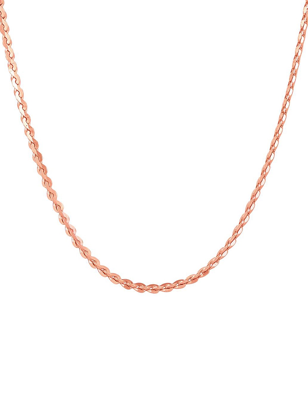 

CANDERE A KALYAN JEWELLERS COMPANY 18KT Rose Gold BIS Hallmark Chain-2.99 gm