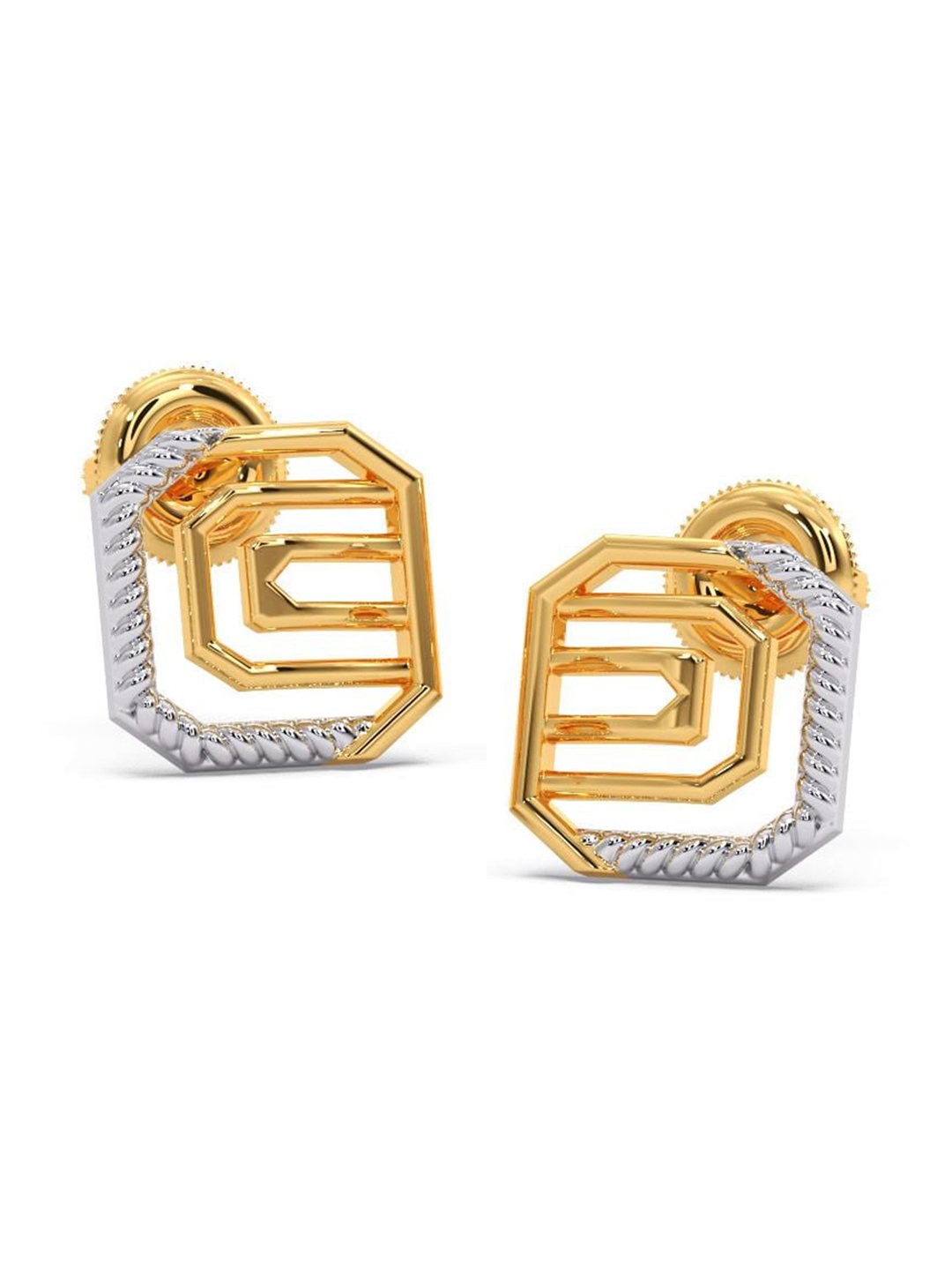 

CANDERE A KALYAN JEWELLERS COMPANY 18KT Gold BIS Hallmark Earrings - 2.46 g