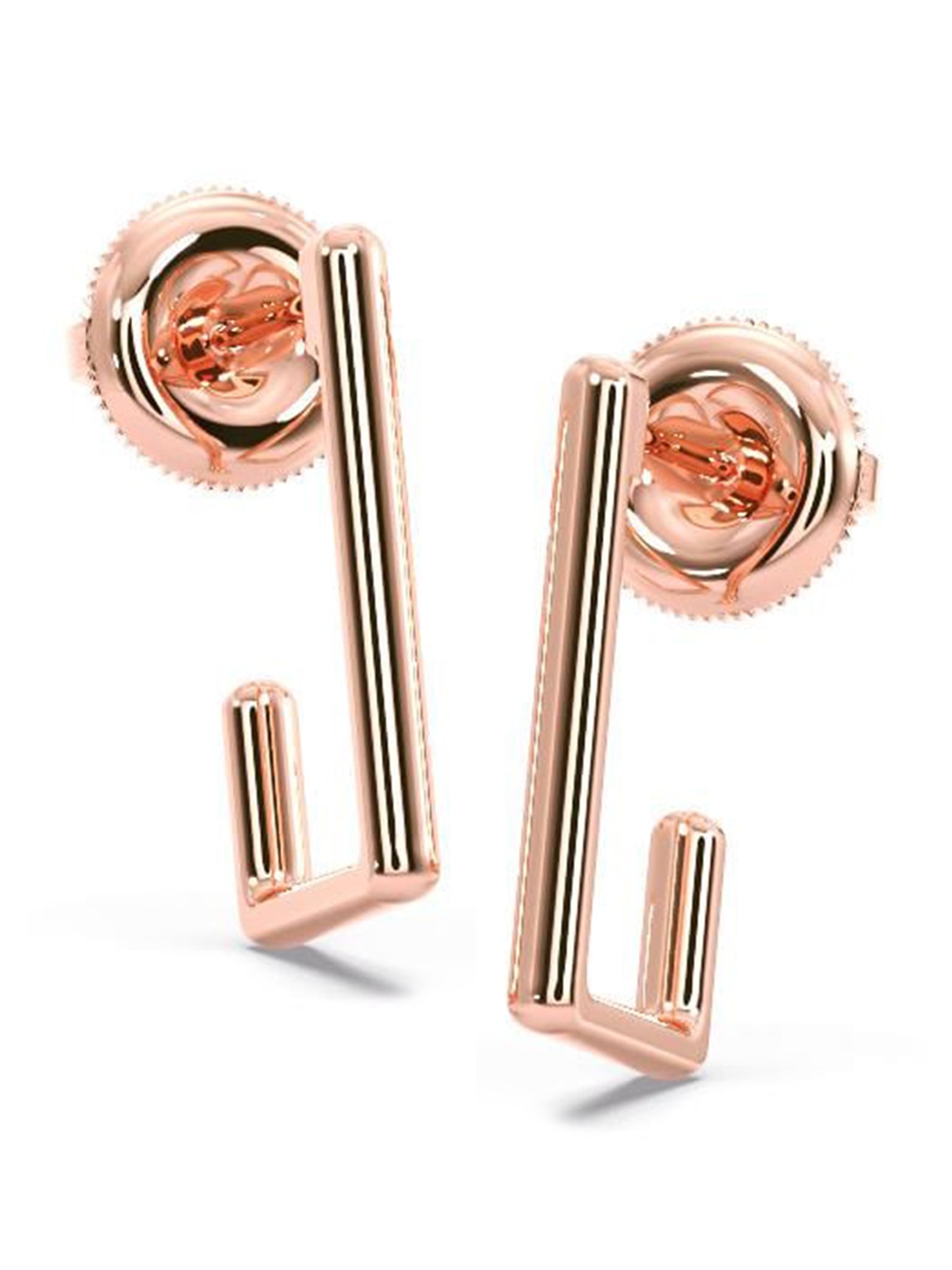 

CANDERE A KALYAN JEWELLERS COMPANY 18KT Rose Gold BIS Hallmark Earrings - 1.9 gm