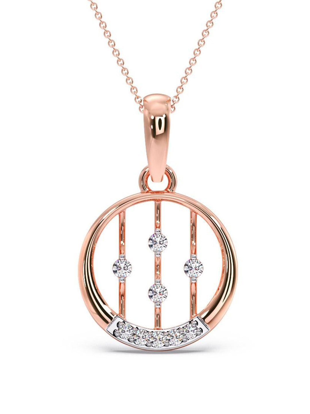 

CANDERE A KALYAN JEWELLERS COMPANY 14KT Rose Gold Diamond-Studded Pendant - 0.6 g