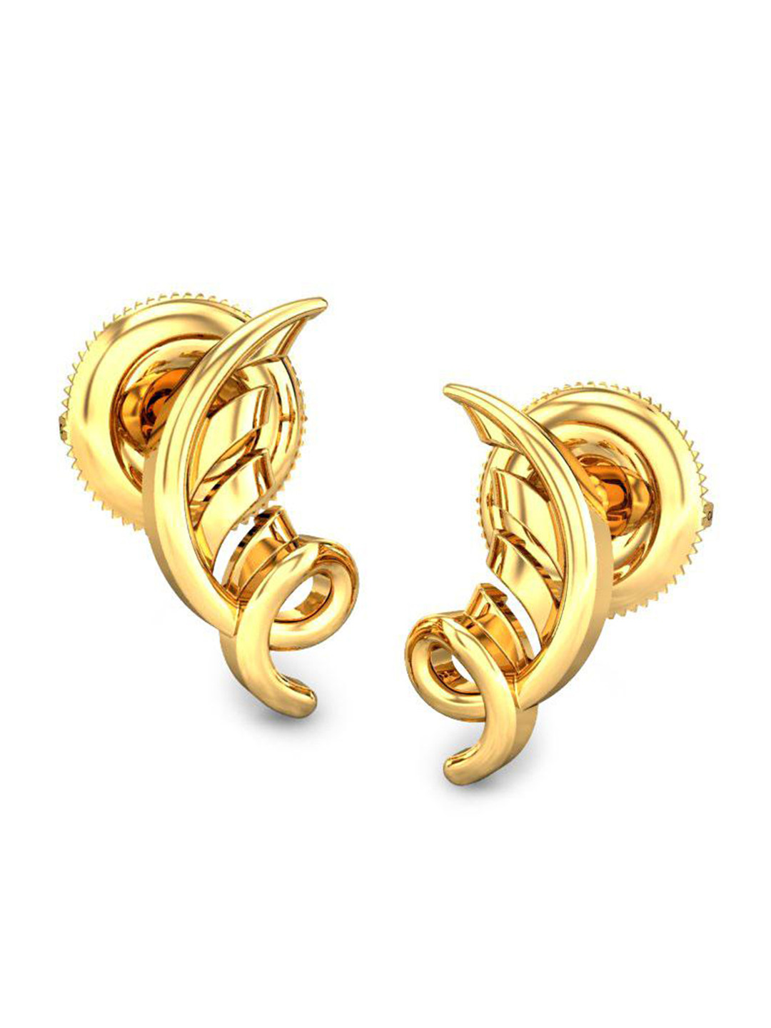 

CANDERE A KALYAN JEWELLERS COMPANY 18KT BIS Hallmark Gold Earrings-1.91 g
