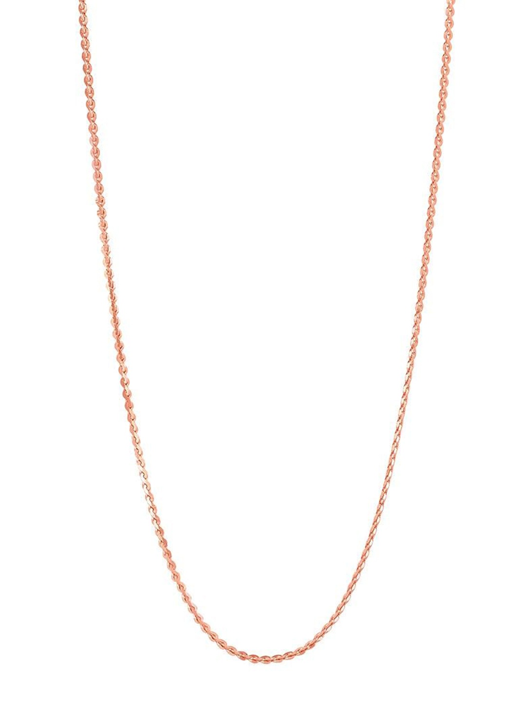 

CANDERE A KALYAN JEWELLERS COMPANY 18KT BIS Hallmark Rose Gold Chain-2.69 gm