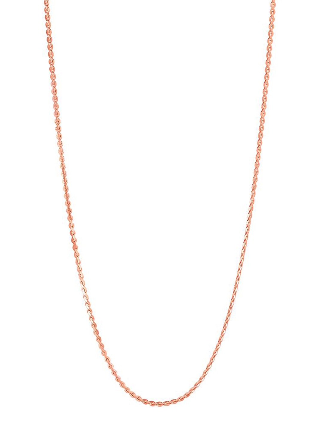

CANDERE A KALYAN JEWELLERS COMPANY 18KT Rose Gold BIS Hallmark Chain-3.29 gm