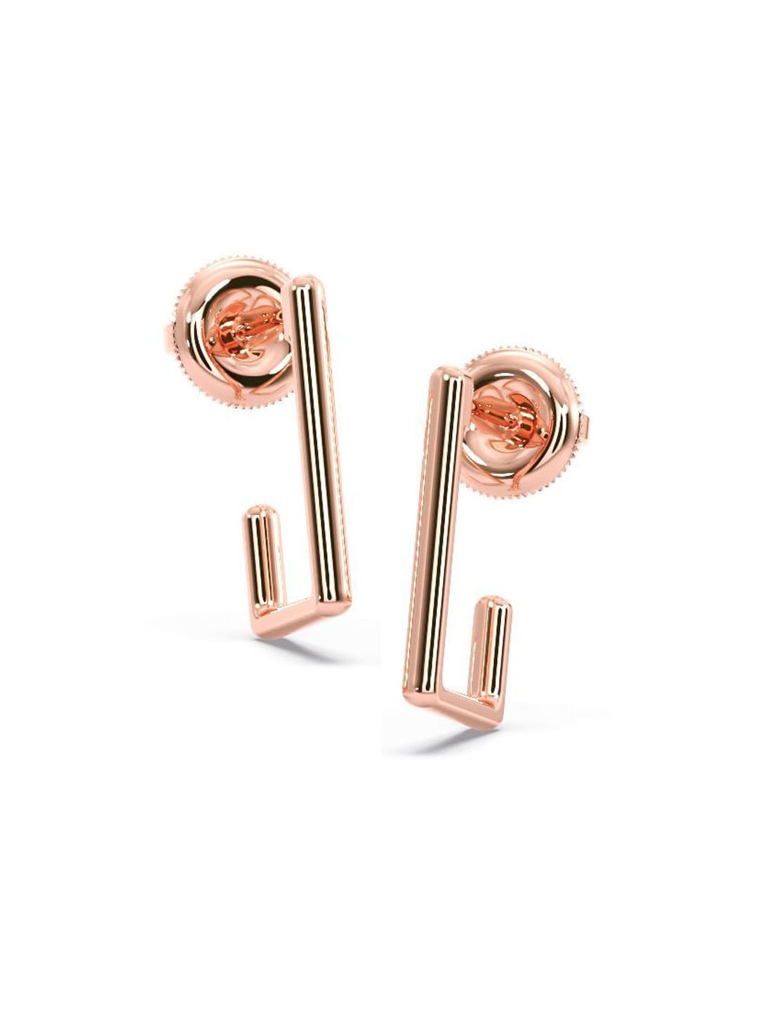 

CANDERE A KALYAN JEWELLERS COMPANY 14KT Rose Gold BIS Hallmark Earrings - 1.62 gm