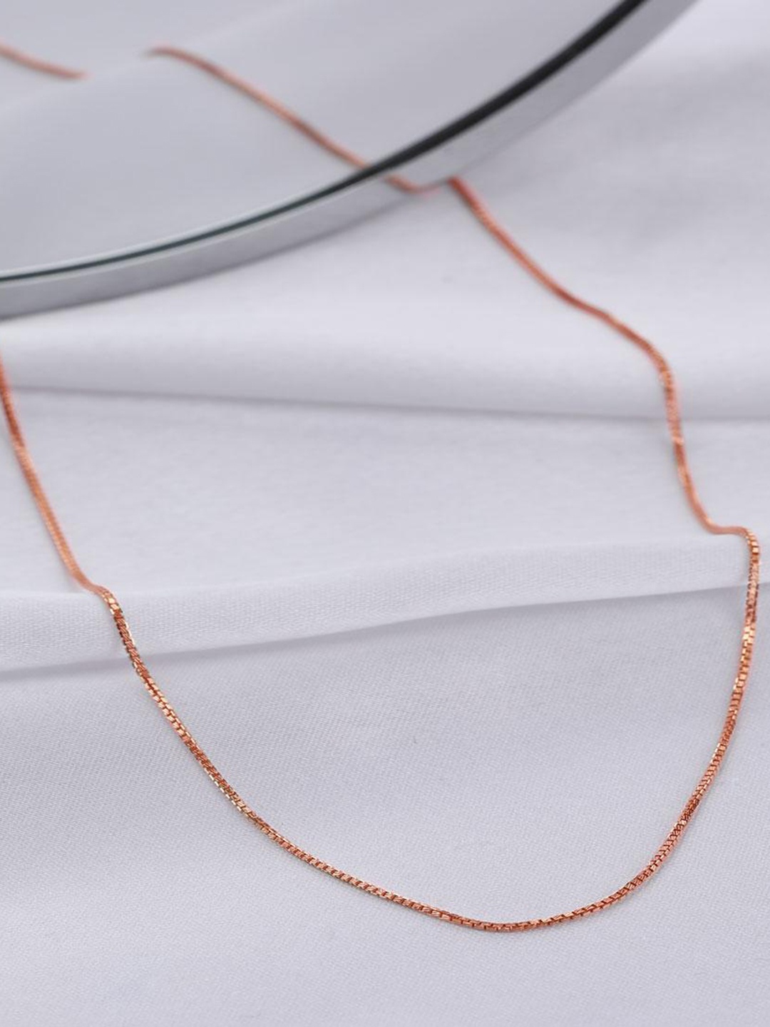 

CANDERE A KALYAN JEWELLERS COMPANY 18KT Rose Gold BIS Hallmark Chain-3.2 gm
