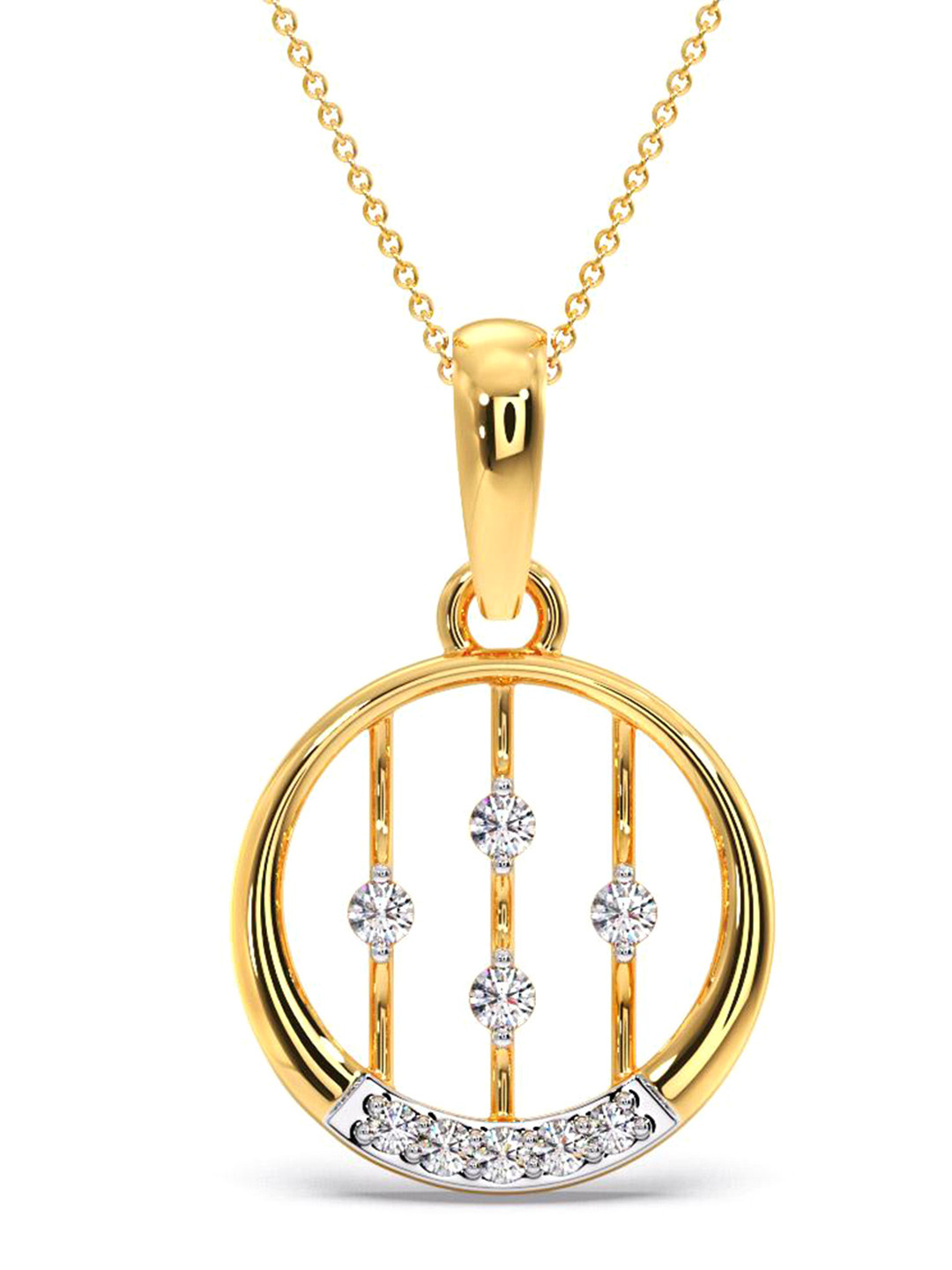 

CANDERE A KALYAN JEWELLERS COMPANY 18KT Gold Diamond-Studded Pendant - 0.71gm