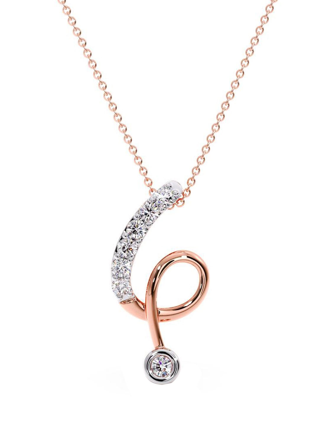 

CANDERE A KALYAN JEWELLERS COMPANY 18KT Rose Gold Diamond-Studded Pendant - 0.55 gm