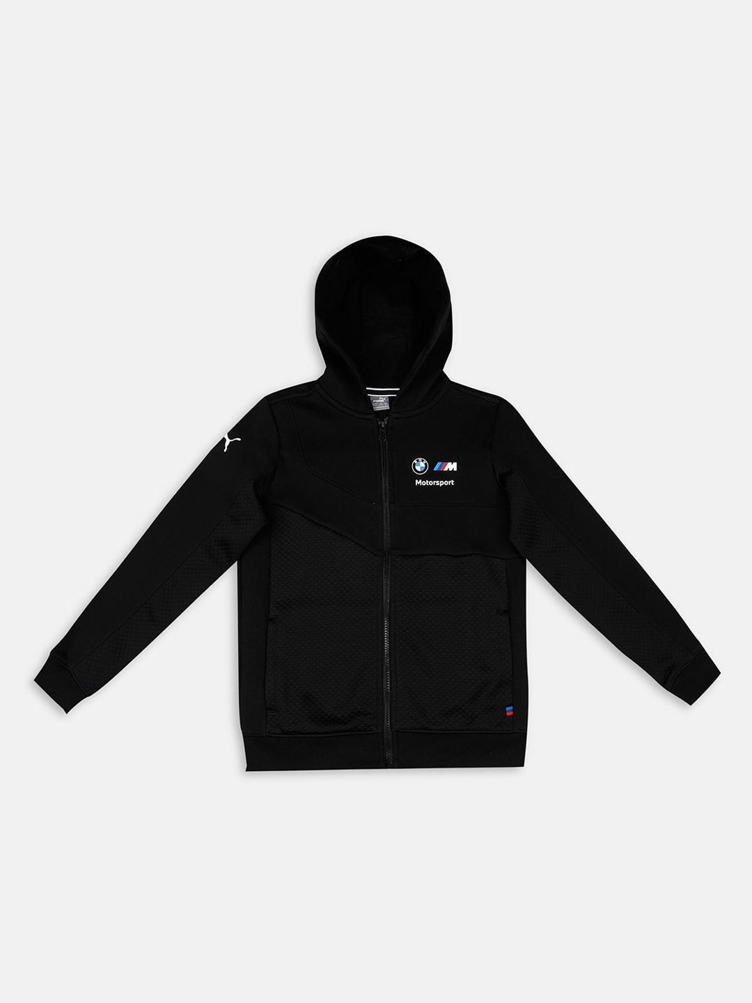 

PUMA Kids BMW M Motorsport Youth Hooded Knitted Cotton Sporty Jacket, Black