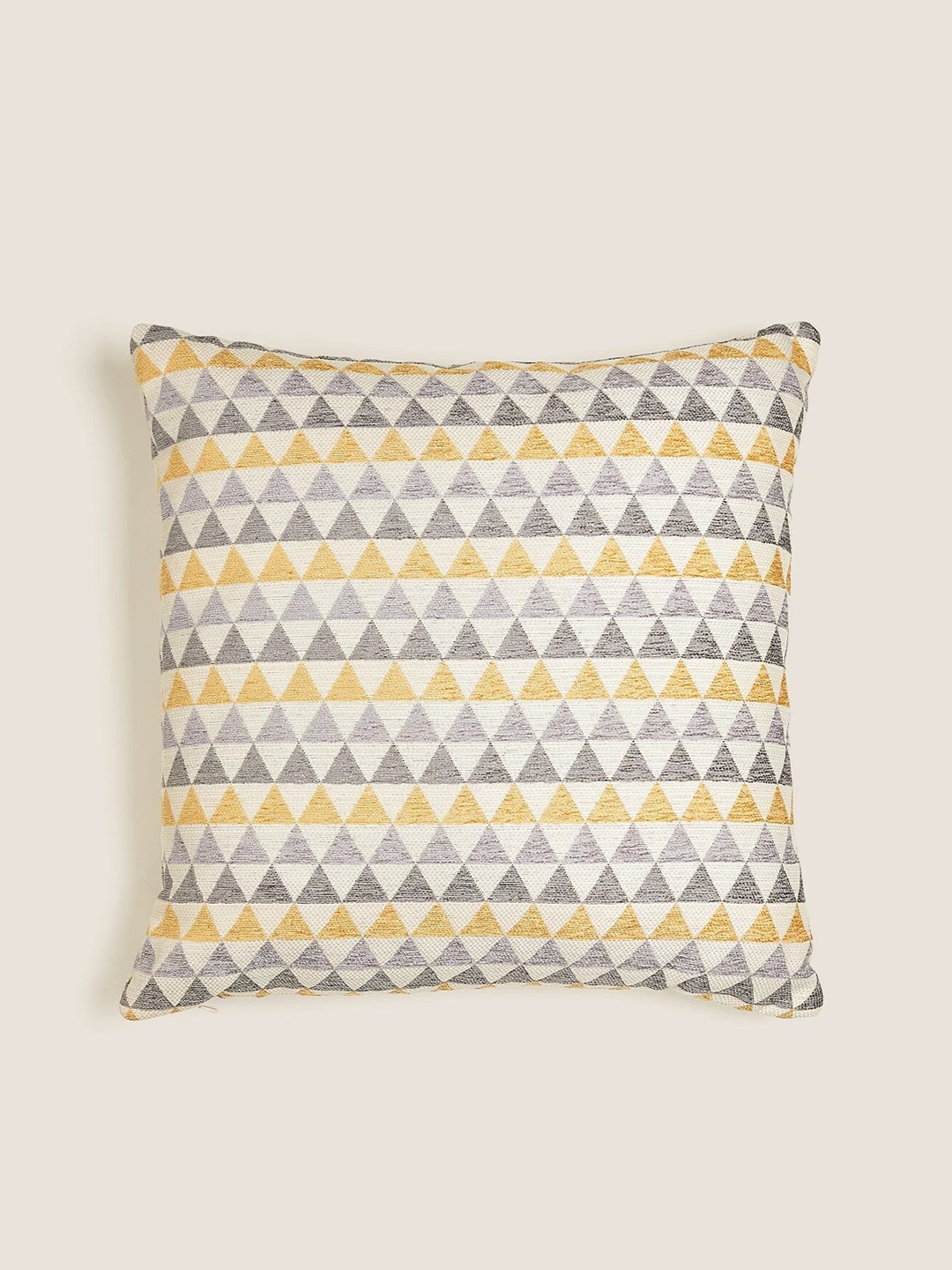 

Marks & Spencer Yellow & Grey Printed Pre-Filled Square Cushion