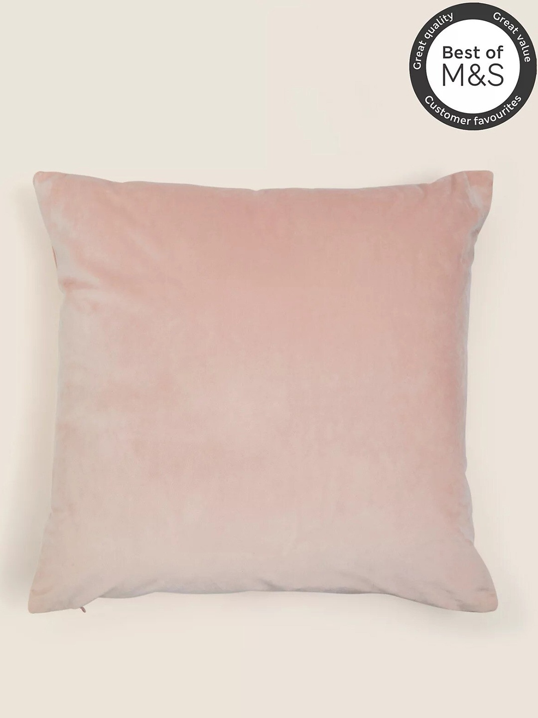 

Marks & Spencer Pink Velvet Square Pre-Filled Cushion