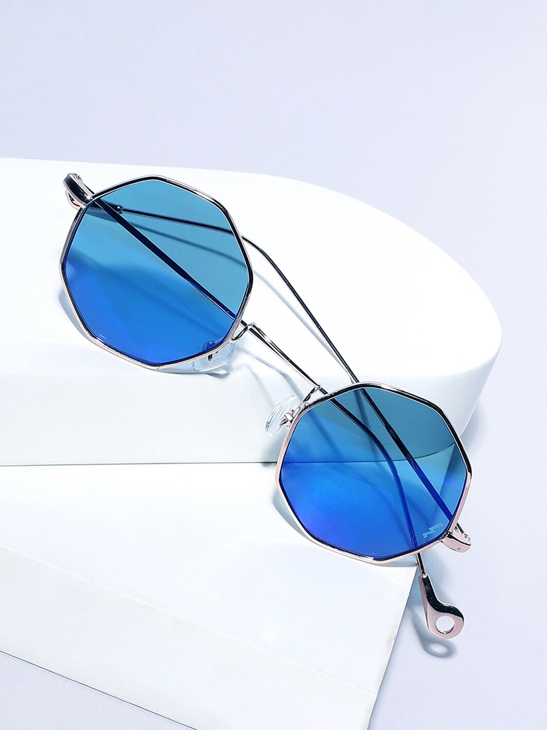 

French Accent Men Round Sunglasses with Polarised Lens SS23FA_HSSG1333, Blue