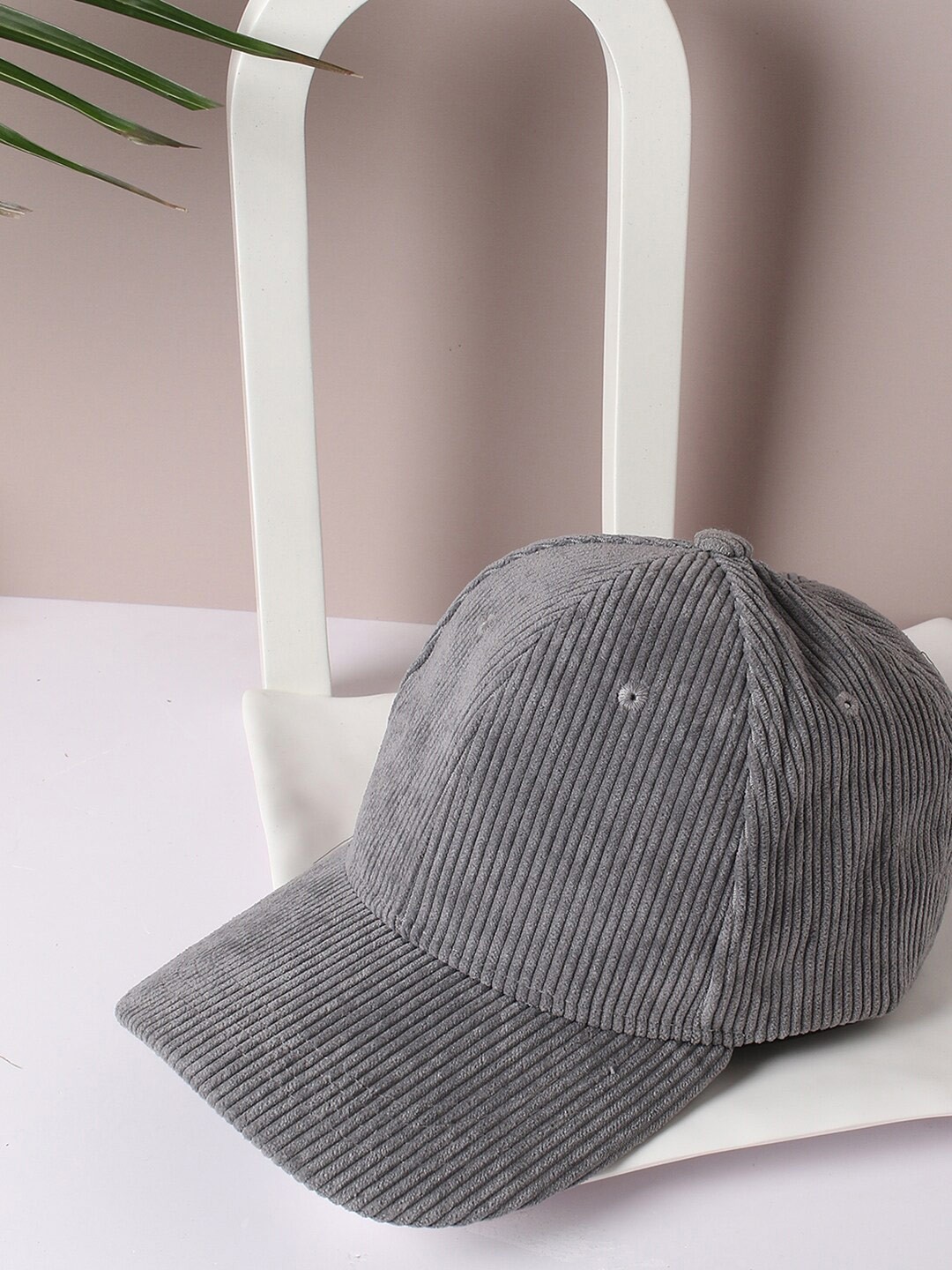 

French Accent Men Vintage Baseball Cap, Grey