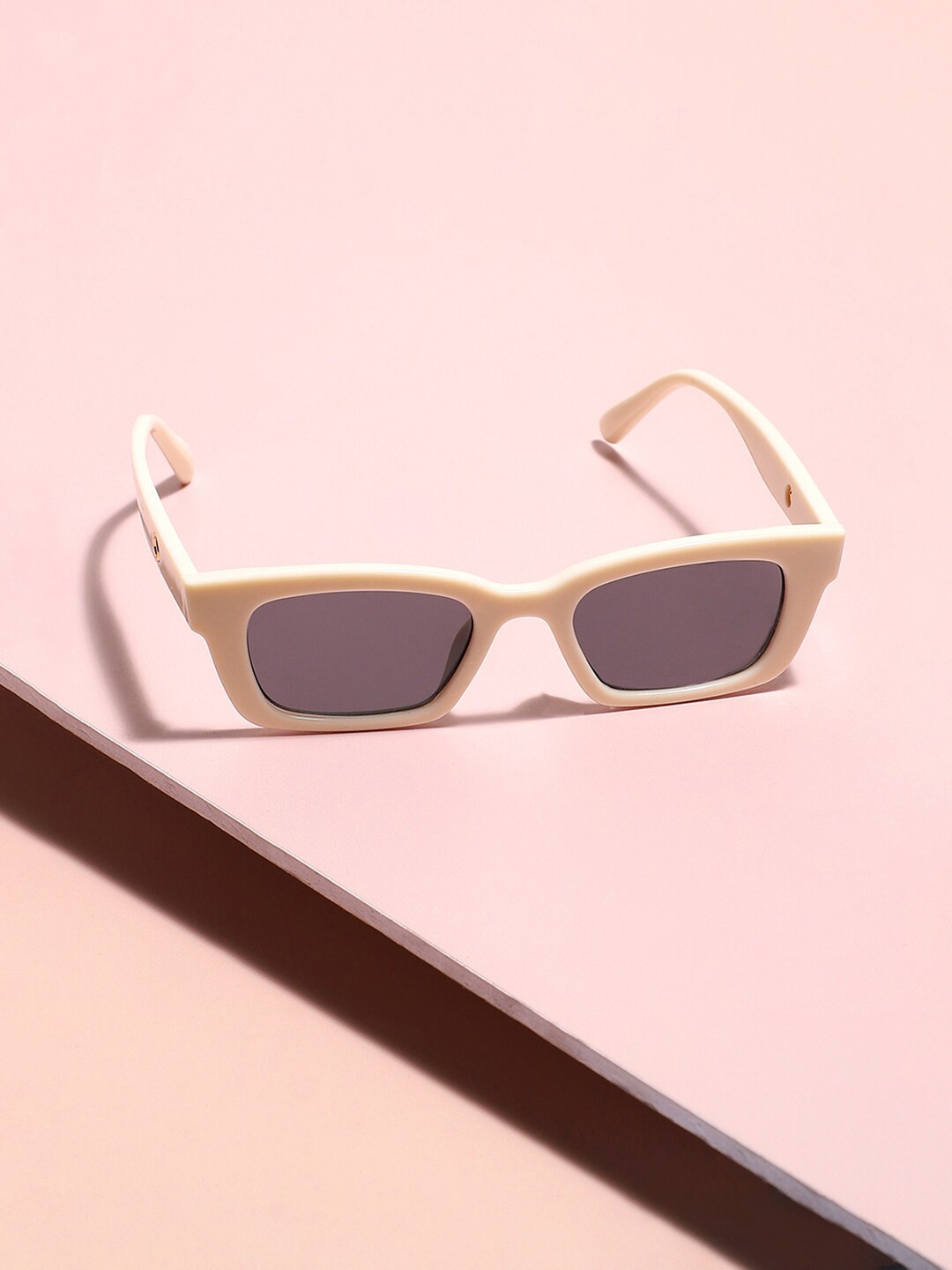 

French Accent Men Rectangle Sunglasses with Polarised Lens SS23FA_HSSG1186, White